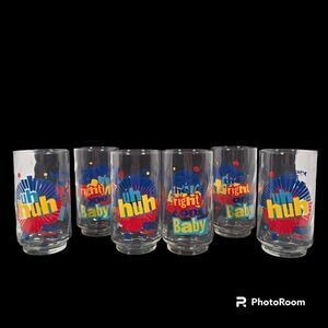 Diet Pepsi Glasses Uh Huh You Got The‎ Right One Baby 90's Ray Charles Set of 6